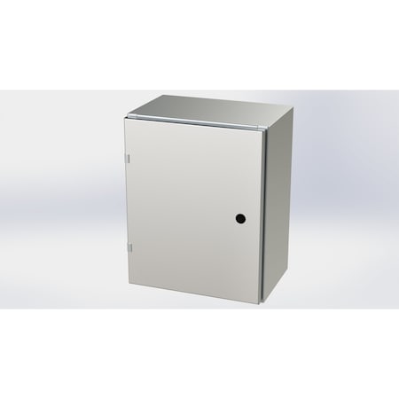 Saginaw Control & Engineering 1/4 Turn Latch Electrical Enclosures, 20 in H, 10 in D, 16 in W, NEMA 3R, 4, 4X, 12, 13 SCE-20EL1610SSLP